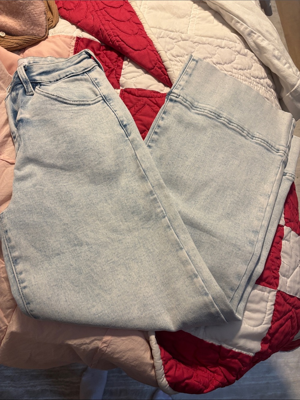 KanCan Light Wash Straight Leg Jeans — Pale Blue